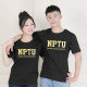 NPTU經典款_燙金版純棉短T(男女適穿)_黑色(已完售)
